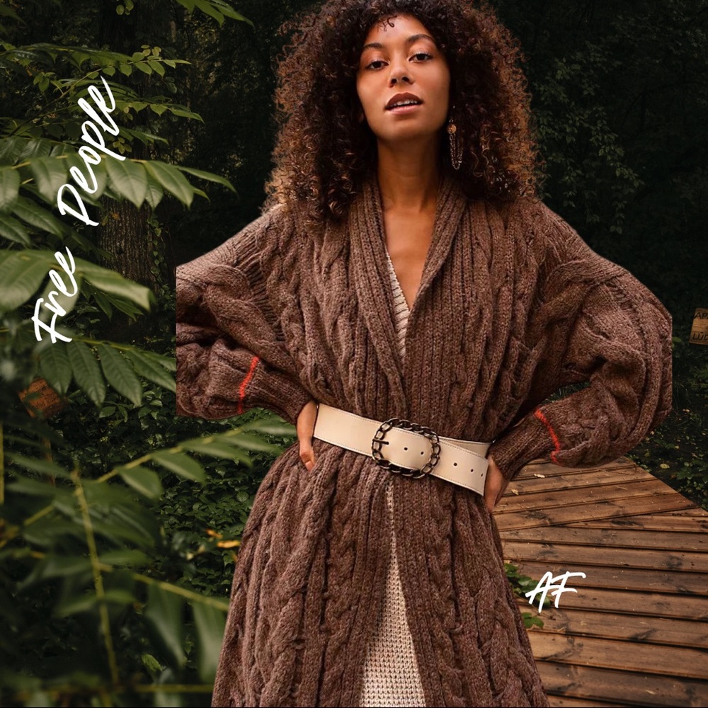 FREE PEOPLE WILDEST HEART CARDIGAN Sz L - Picture 4 of 12